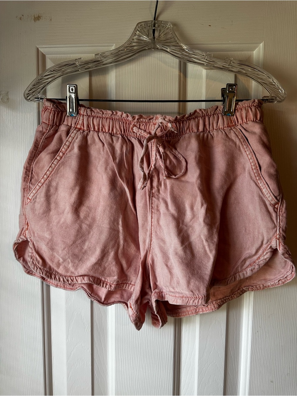 American Eagle Outfitters Dusty Pink Drawstring Athletic Shorts